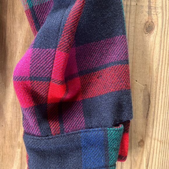 Vintage 1990s Pendleton Plaid Wool Bomber Jacket - Thinsulate Lining - S/M - Picture 12 of 16